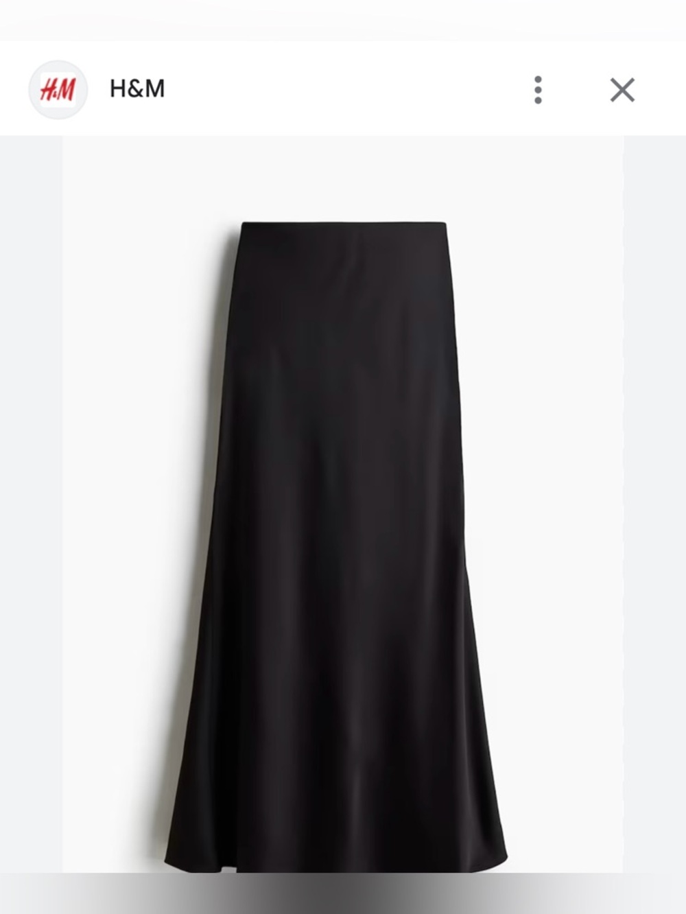 Black maxi skirt - Size L